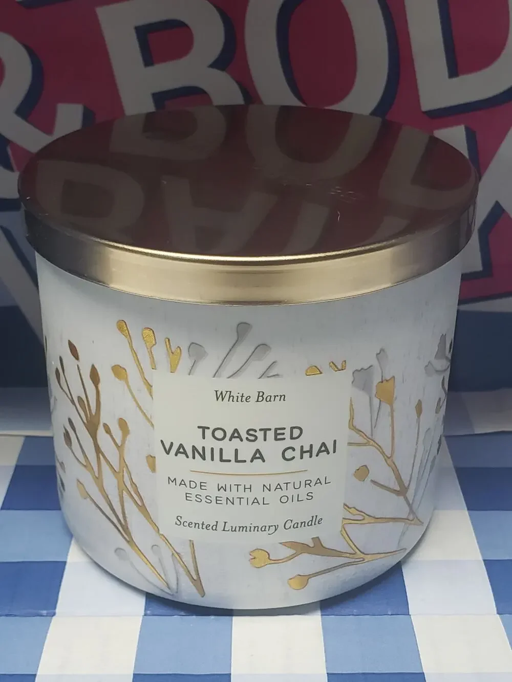 BBW Toasted Vanilla Chai Large 3 Wick Candle Home Fragrance Decor